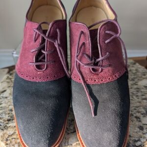 Cole Haan Men's Great Jones Saddle II Lace Up Suede Dress Oxfords Shoes